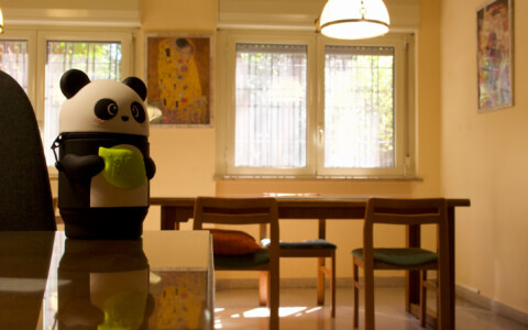 scrivania panda