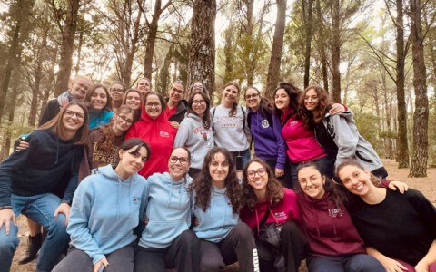 foto di gruppo bosco